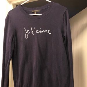 Banana Republic embroidered sweater